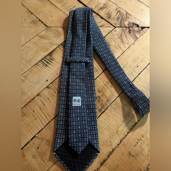 Battistoni men’s printed silk tie